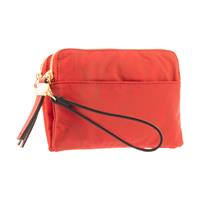 MINI CLUTCH EFFETTO NYLON ALV BY ALVIERO MARTINI ROSSO