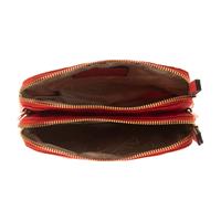 MINI CLUTCH EFFETTO NYLON ALV BY ALVIERO MARTINI ROSSO