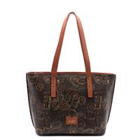 BORSA A SPALLA SHOPPER ALV BY ALVIERO MARTINI MOKA