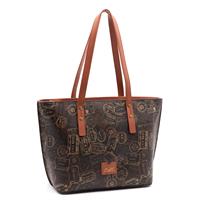 BORSA A SPALLA SHOPPER ALV BY ALVIERO MARTINI MOKA