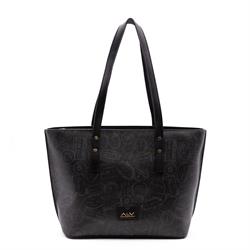 BORSA A SPALLA SHOPPER ALV BY ALVIERO MARTINI NERO