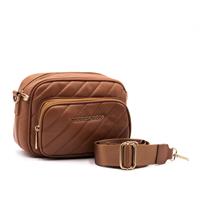 BORSA A TRACOLLA GLAM 0007 CAMERA BAG ROCCOBAROCCO COGNAC