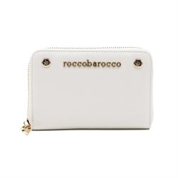 PORTAFOGLIO DONNA CON ZIP GRACE 7004 ROCCO BAROCCO BIANCO