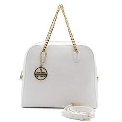 BORSA A MANO CON TRACOLLA 5803 ROCCO BAROCCO BIANCO