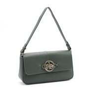 BORSA A SPALLA LOGO CON TRACOLLA PYRITE ROCOOBAROCCO VERDE