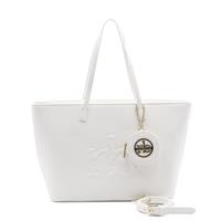 SHOPPING BAG PERLA CON TRACOLLA ROCCO BAROCCO BIANCO