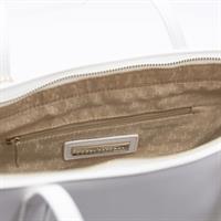 SHOPPING BAG PERLA CON TRACOLLA ROCCO BAROCCO BIANCO