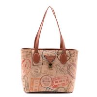 SHOPPING BAG BIG LOGO ALV BY ALVIERO MARTINI SAFARI