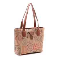 SHOPPING BAG BIG LOGO ALV BY ALVIERO MARTINI SAFARI