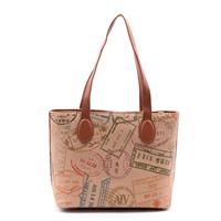 SHOPPING BAG BIG LOGO ALV BY ALVIERO MARTINI SAFARI