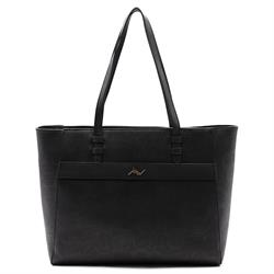 SHOPPING BAG BANDED 5306 ALV BY ALVIERO MARTINI NERO