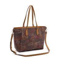 SHOPPING BAG PASSPORT CLASSIC ALV BY ALVIERO MARTINI MOKA