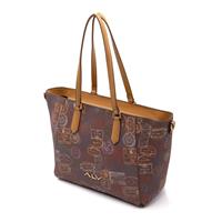 SHOPPING BAG PASSPORT CLASSIC ALV BY ALVIERO MARTINI MOKA