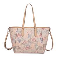 SHOPPING BAG PASSPORT CLASSIC ALV BY ALVIERO MARTINI NATURAL