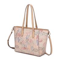 SHOPPING BAG PASSPORT CLASSIC ALV BY ALVIERO MARTINI NATURAL