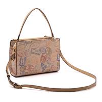 BORSA A SPALLA TRE ZIP PASSPORT CLASSIC NATURAL