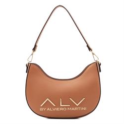 BORSA A SPALLA PAMELA CON TRACOLLA ALV BY ALVIERO MARTINI TAN