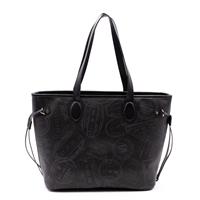 SHOPPING BAG BIG LOGO ALV BY ALVIERO MARITNI NERO