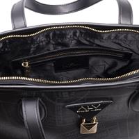 SHOPPING BAG BIG LOGO ALV BY ALVIERO MARITNI NERO