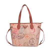 SHOPPING BAG BIG LOGO ALV BY ALVIERO MARTINI SAFARI