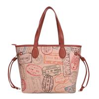 SHOPPING BAG BIG LOGO ALV BY ALVIERO MARTINI SAFARI