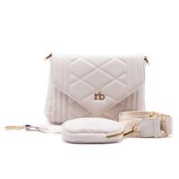 BORSA A TRACOLLA GLAM 0004 ROCCOBAROCCO BIANCO