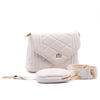 BORSA A TRACOLLA GLAM 0004 ROCCOBAROCCO BIANCO