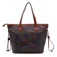 SHOPPING BAG PASSPORT ALV ALVIERO MARTINI MOKA