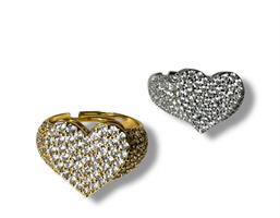 ANELLO CUORE STRASS