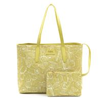 SHOPPING BAG ARROW ALVIERO MARTINI COLLEZIONE UNIQUE GIALLO