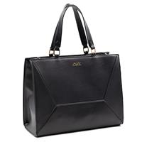 BORSA SHOPPING DUE MANICI TAURUS ALV BY ALVIERO MARTINI NERO