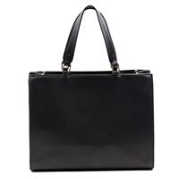 BORSA SHOPPING DUE MANICI TAURUS ALV BY ALVIERO MARTINI NERO