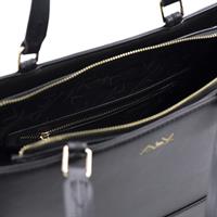 BORSA SHOPPING DUE MANICI TAURUS ALV BY ALVIERO MARTINI NERO