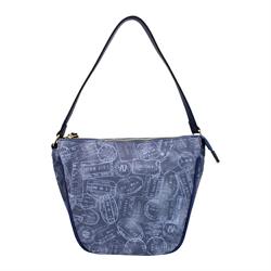 BORSA A SPALLA ''SOPHIE'' GUMMY ALV BY ALVIERO MARTINI DENIM